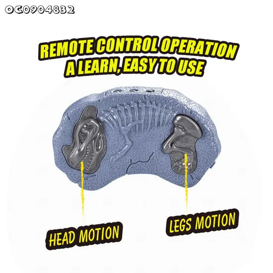 Dinosaur Theme Gifts Infrared Remote Control Model Simulation Walking RC Dinosaurs Light up Toy for Kids Triceratops Toy with Sound
