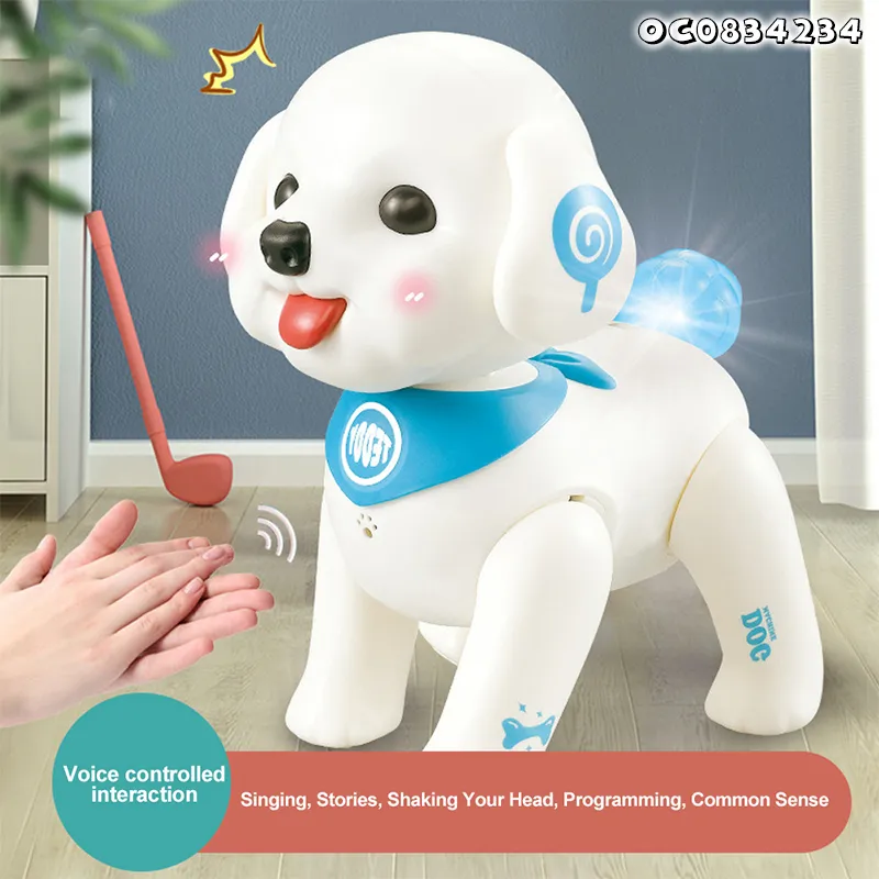 Wholesale Plastic Intelligent Educational Robot RC Toy Puppy Dog for Kids