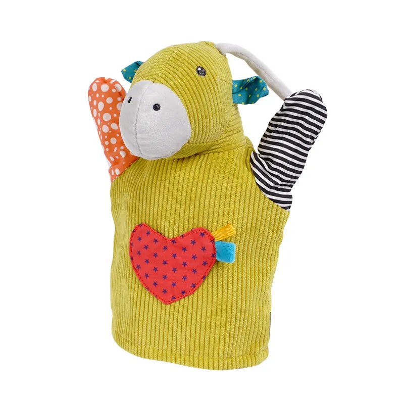 Wholesale Cartoon Soft Stuffed Plush Figure Hand Animals Toys for Kids