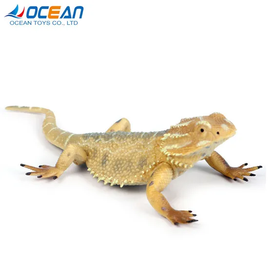 Wholesale Popular Educational 4 Piece Rubber Lizard Animal Toy