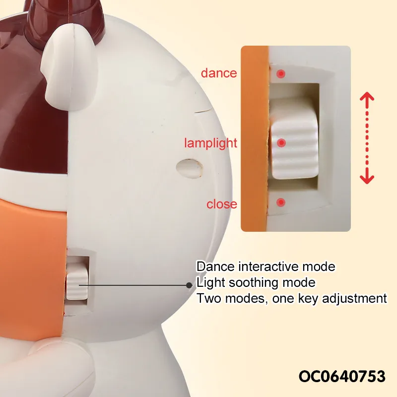 Wholesale Electric Battery Operated Plastic Dancing Animal Cow Baby Toys Kids with Music and Light