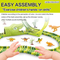Newest Educational Toy Assembled Kids Race Dinosaur Flexible Track Parking Slot Toy with Electric Car for Boy Gift Item