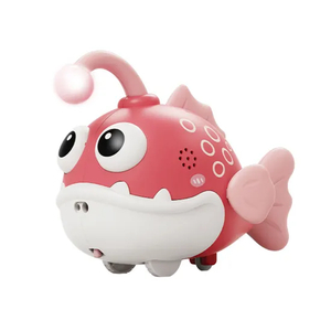 Wholesale Plastic Fish Baby Kids Crawling Learning Sensory Electric Montessori Fishing Game LED Light Music Toys