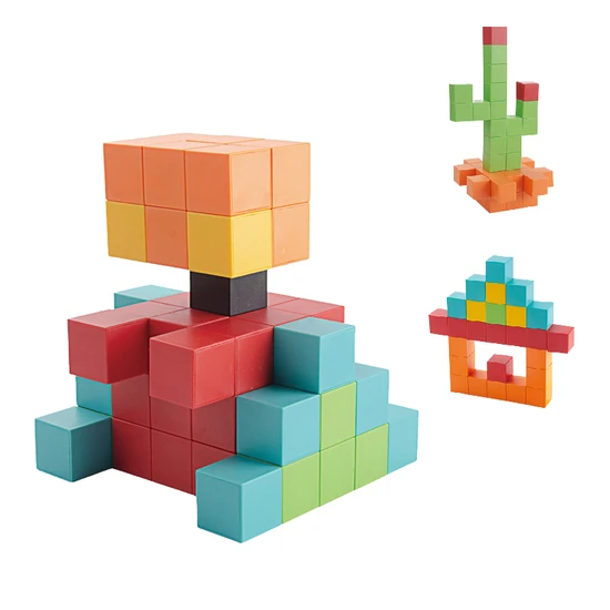 Wholesale Montessori 48PCS Magnetic Educational Mini Building Block Toy for Kids