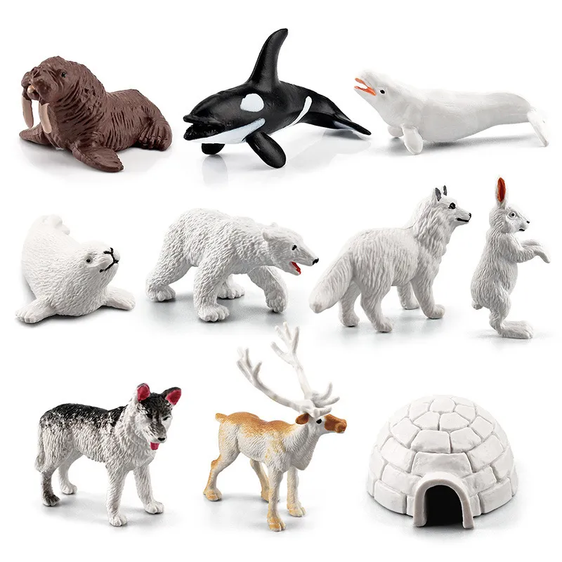 Wholesale Popular Educational Plastic Zoo Wild Animal Model Sets PVC Mini Toys