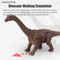 Tanystropheus Toy Model Interactive Walking Dinosaur Toys Light up Remote Control Toy with Simulation Sound