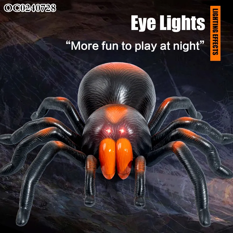 Wholesale Remote Control Spider Plastic Walking Insect RC Spider Animal Simulation Toys for Kids