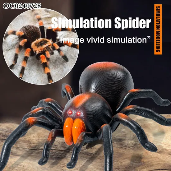 Wholesale Remote Control Spider Plastic Walking Insect RC Spider Animal Simulation Toys for Kids