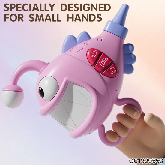 Wholesale Battery Operated Animal Fish Musical Light up Baby Learning Electric Educational Toys