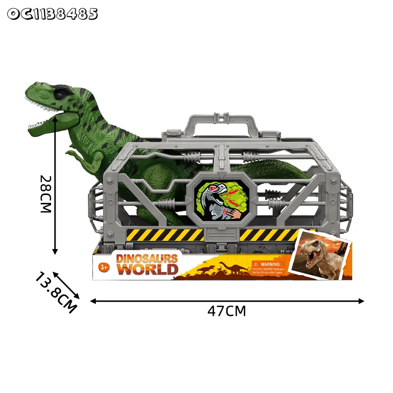 Wholesale Plastic Decompression New Battery Operated Toys Moving Dinosaur Toy Made in China for Children with Light and Sound