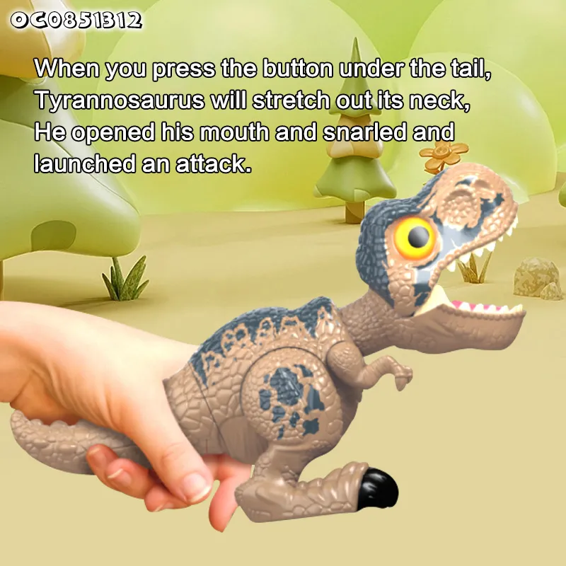 Cute Small Custom Toys Tyrannosaurus Rex Battery Operate Electric China Wholesale Dinosaur Toys with Sound for Children Kids
