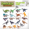 12 Pieces Small Collectable Simulation Realistic PVC Jurassic Dinosaur Toy Educational Animal Figures Games Toy for Children