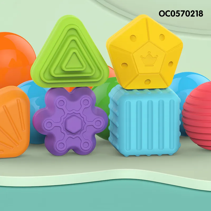 Wholesale Creative New Baby Toys Educational Silicone Baby Mini Blocks