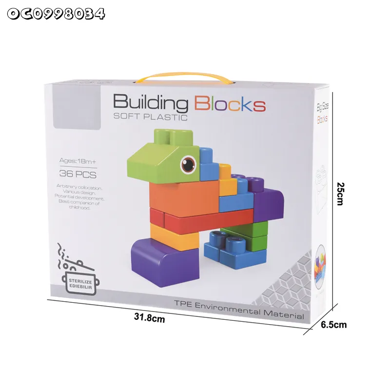 Wholesale Montessori Soft Animal Educational DIY Building Block for Kids