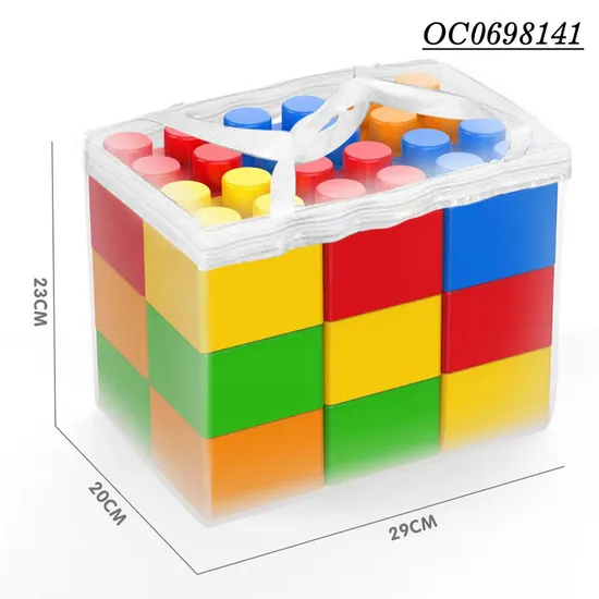 Wholesale Montessori DIY Educational Model Creative Plastic Building Blocks Toys for Kids