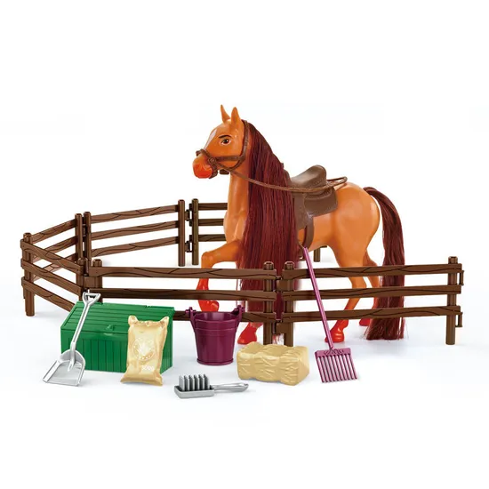 Wholesale Plastic Set of Children's Model Set Toy Horse Farm Animal for Children