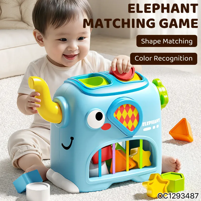 Wholesale Montessori Educational Plastic Shape Building Block Toy