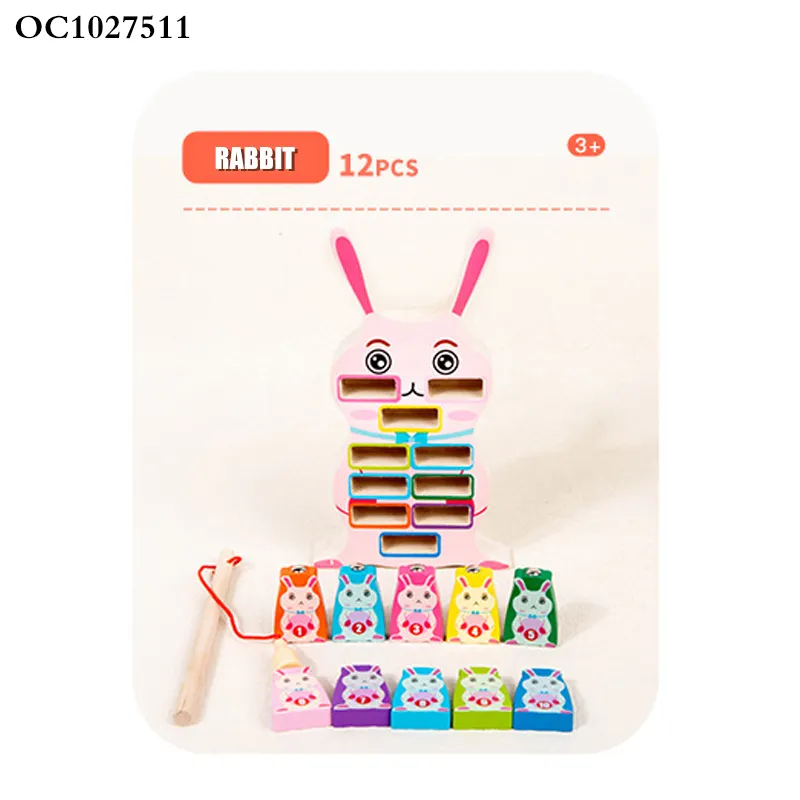 Wholesale Plastic Educational Interactive Games Wooden Busy Board Children Montessori Fishing Toy