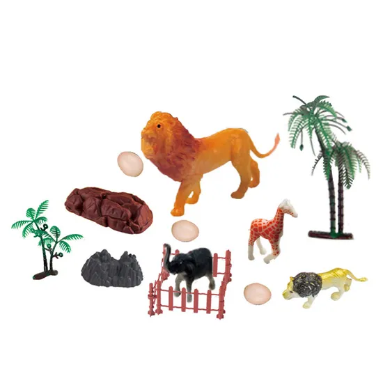 Wholesale Montessori Education Popular Cartoon Wild Animals Model Toy for Kids