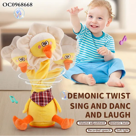 Wholesale Montessori Educational New Baby Sensory Toys Music Stuffed Animal Dancing Giraffe Toy