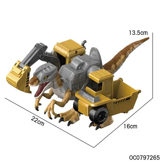 Wholesale Dinosaur Toys Dinosaur Play Set with Excavation Kit Construction Engineering Vehicle Toys
