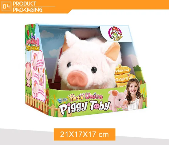 Wholesale Popular Animal Cute Soft Pink Pig Plush Stuffed Toy