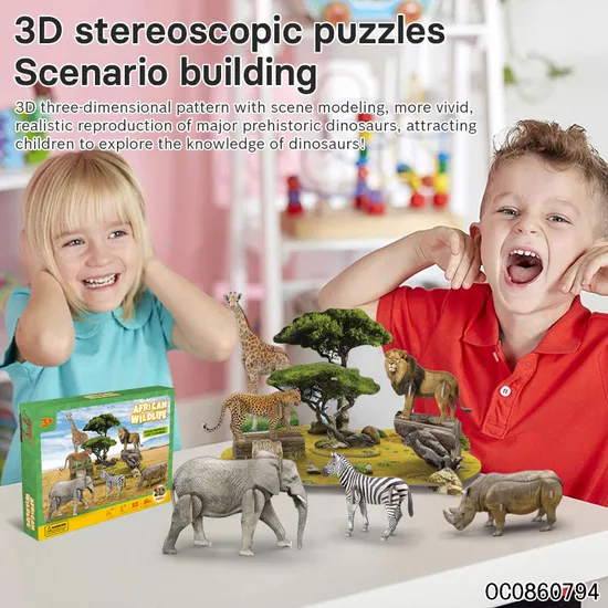 Wholesale Montessori Educational Popular Wild Animals Sets Toy