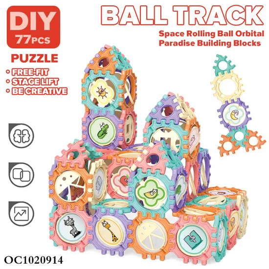 Wholesale Montessori 98PCS Educational Cute Large Bricks House Baby Building Block Toys