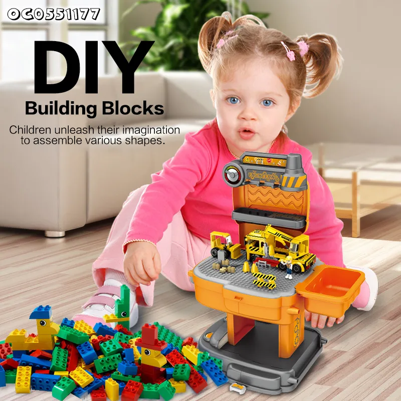 Wholesale 239PCS Trucks Children's Building Block Gift Sets for Kids