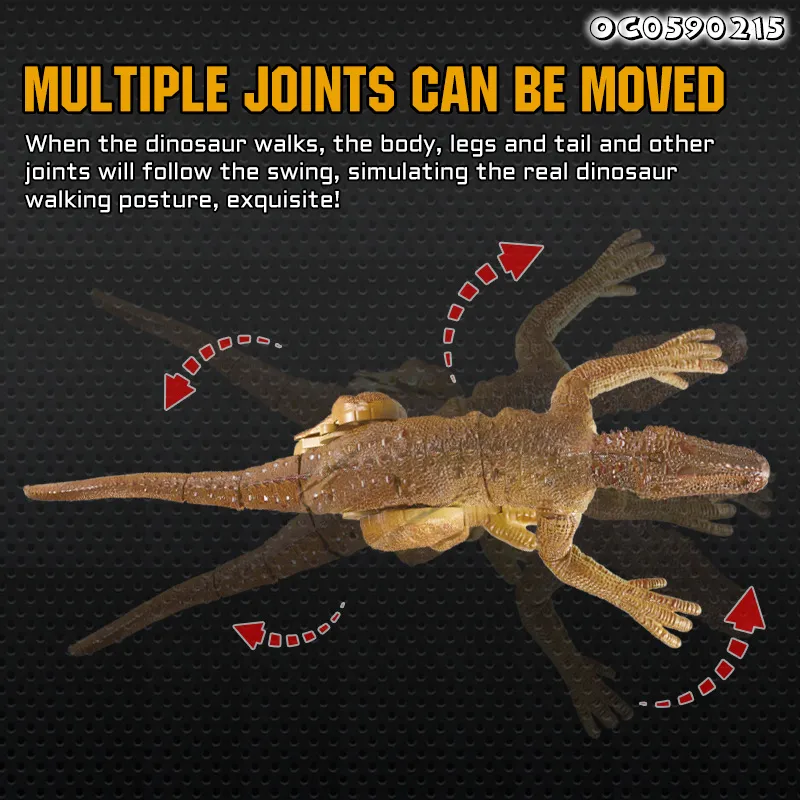 Movable Joint Velociraptor Toy Movable Head Animatronic Walking Dinosaur Anima RC Simulation Remote Control Toys for Kids