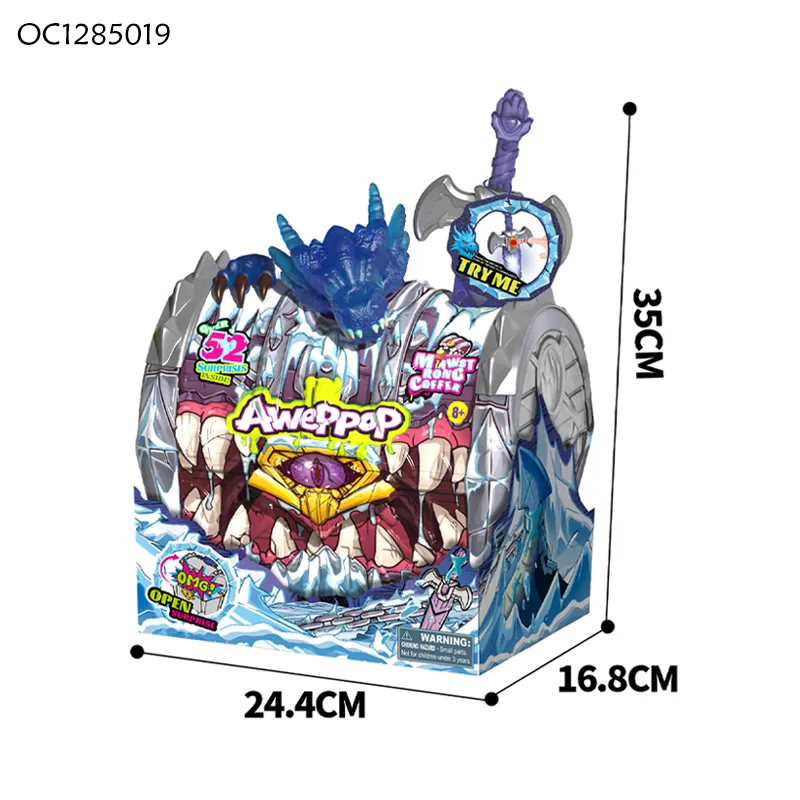 Gift Children 7 Years Interactive Plastic Dinosaur Toy Mini Size Blind Box Collectible Unboxing Toy Blind Boxes Toy with Light Sound