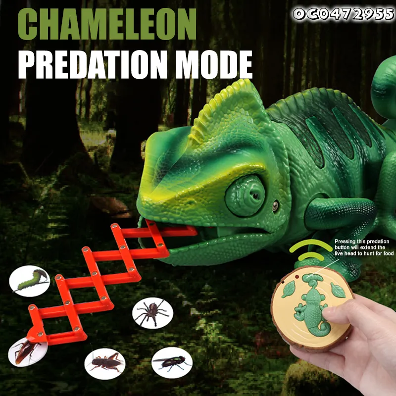 Wholesale Funny Kids Remote Control Tongues Lizard Animal Model Plastic Children Toy