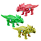 Wholesale Sensory Line up Toys Triceratops Electric Toy Custom Small Promotional Moving Dinosaur Toy for Kids with Light