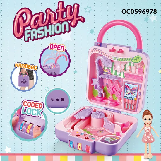 Wholesale Beauty Child Pretend Makeup Cosmetic Foldable Make up Baby Toy