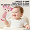 Funny Cute Shaking Hand Bells Set Infant Newborn Soft Teether Rattles Educational Comforter Toy Soothing Toy for 0 to 12 Months