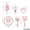 Wholesale Montessori Lovely Hand Shake Rattle Plastic Sensory Baby Teether Toy