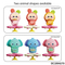Wholesale Silicone New Born Ring Baby Teether Rabbit Educational Toys with Music