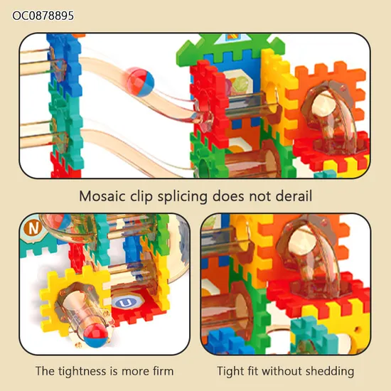 Wholesale Montessori Educational 185PCS Plastic Children's Building Block Balls Set for Children