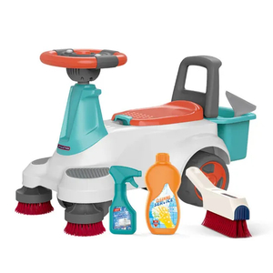 Girls Pretend Play & Preschool Gaming Cleaning Tool Toy for Kids Swing Car Ride
