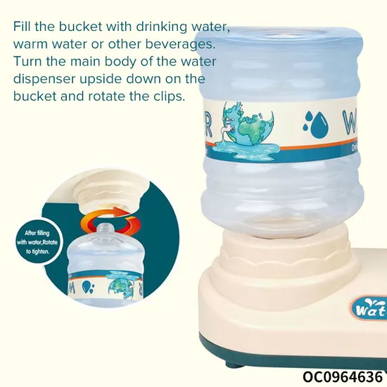Wholesale Mini Children Pretend Play Children's Plastic Kitchen Tool Electric Water Dispenser Gift Toy for Kids