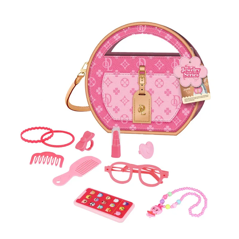 Wholesale Role Play Portable Cosmetic Makeup Children Beauty Girls Cute Backpack Make up Educational Toy