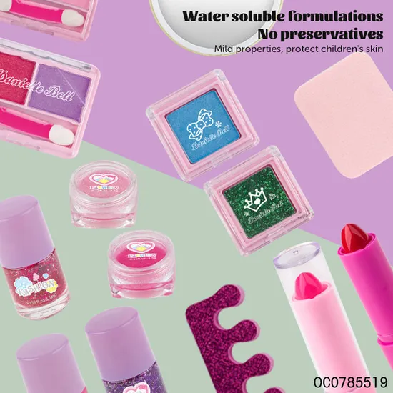 Wholesale Kids Portable Fashion Beauty Makeup Nail Polish Make up Toy for Girls