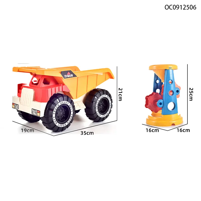 Wholesale Summer Sea Animals Silicone Construction Sand Truck Beach Plastic Outdoor Toys for Children