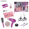 Kids Hair Dressing Beauty Set Pretend Play Makeup Princess Toys with Electric Hair Dryer for Girls