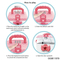 Wholesale Plastic Fashion Portable Makeup Sets Cosmetic Cosmetics Box Toy for Kids Girl
