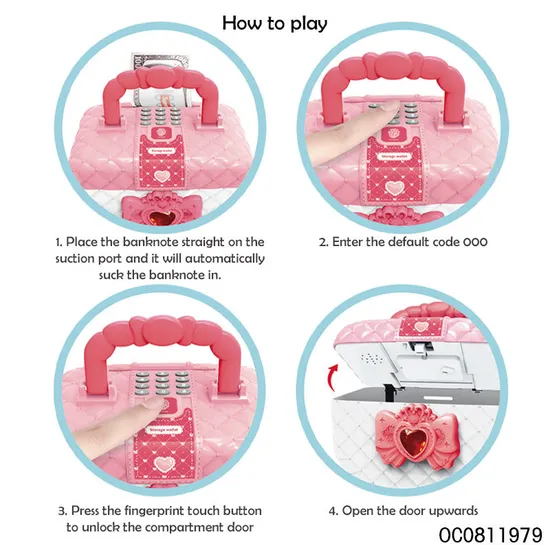 Wholesale Plastic Fashion Portable Makeup Sets Cosmetic Cosmetics Box Toy for Kids Girl