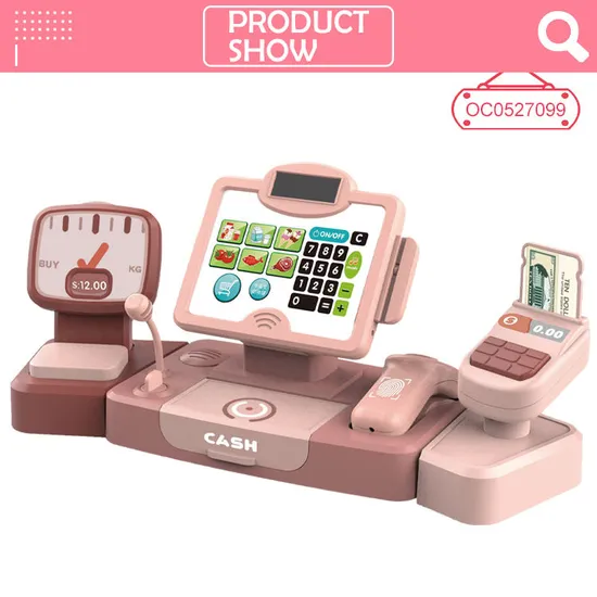 Supermarket Cash Register Machine Pretend Play Toys for Kids