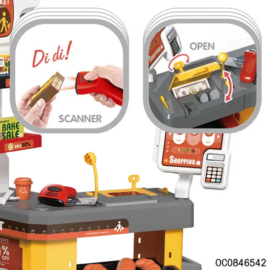 Children's Game Supermarket Shopping Cash Register Toy Other Pretend Play and Preschool