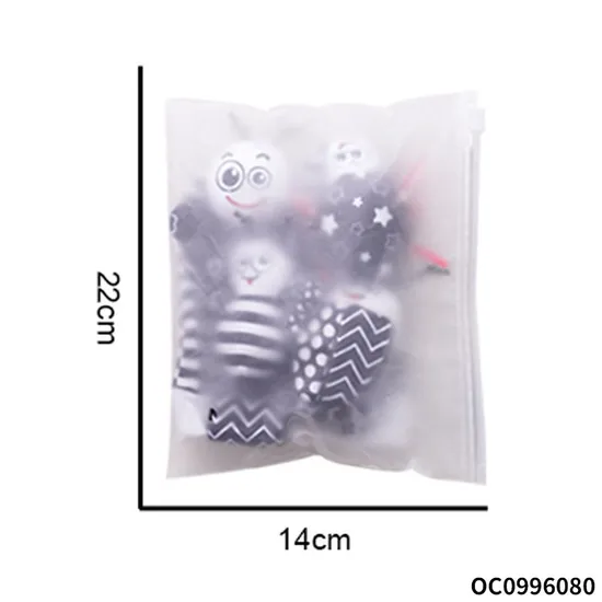 Stuffed Animals Baby Soothing Toys Kids Socks Rattle Toys Wrist Rattle and Foot Finder Set Toy