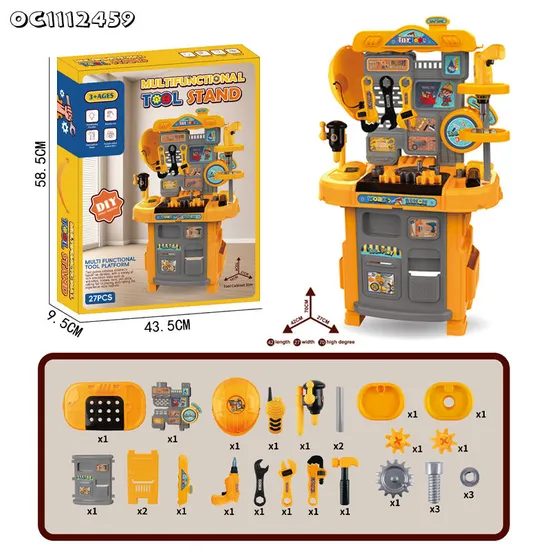 Electric Drill Games Craftsman Pretend Play Workshop Mechanical Toys Kids Assembling Tool Set Children Repair Tool Toys for Boys